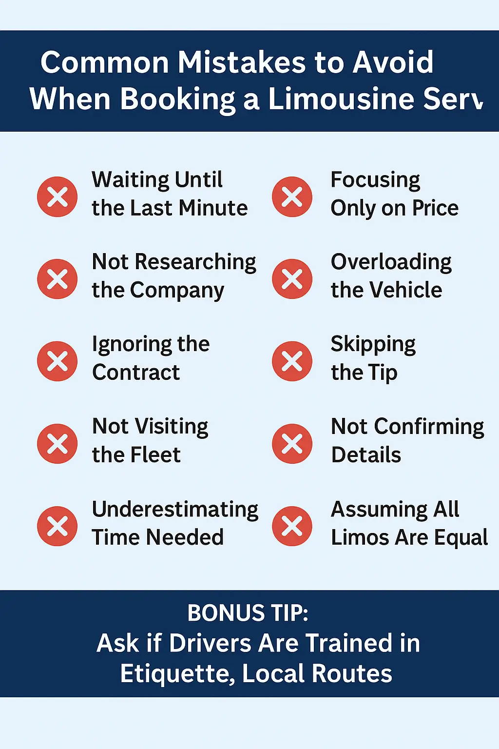 Common Limo Booking Mistakes to Avoid