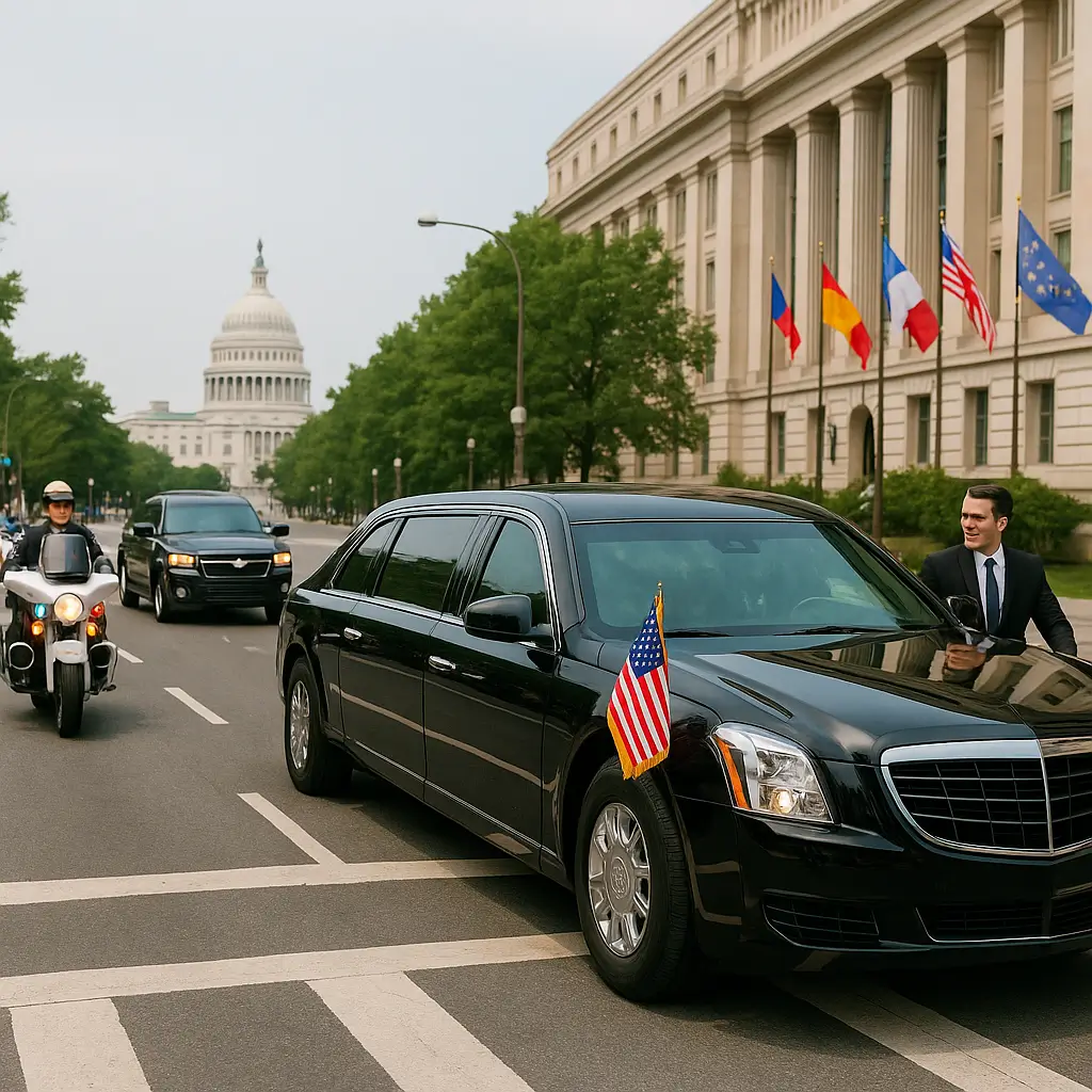 Limousines in hosting delegates and VVIPs
