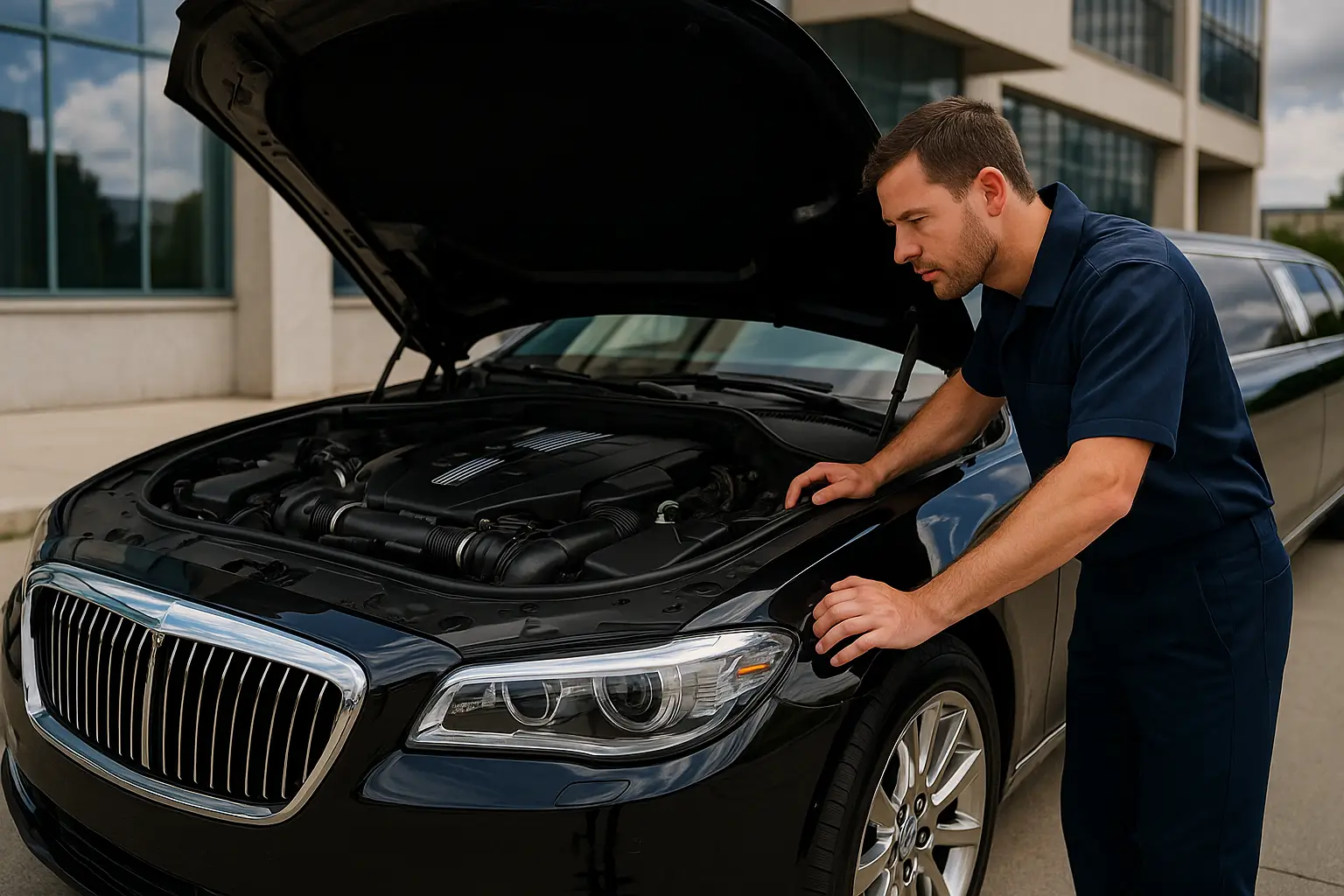 Engine used in a luxury limousine
