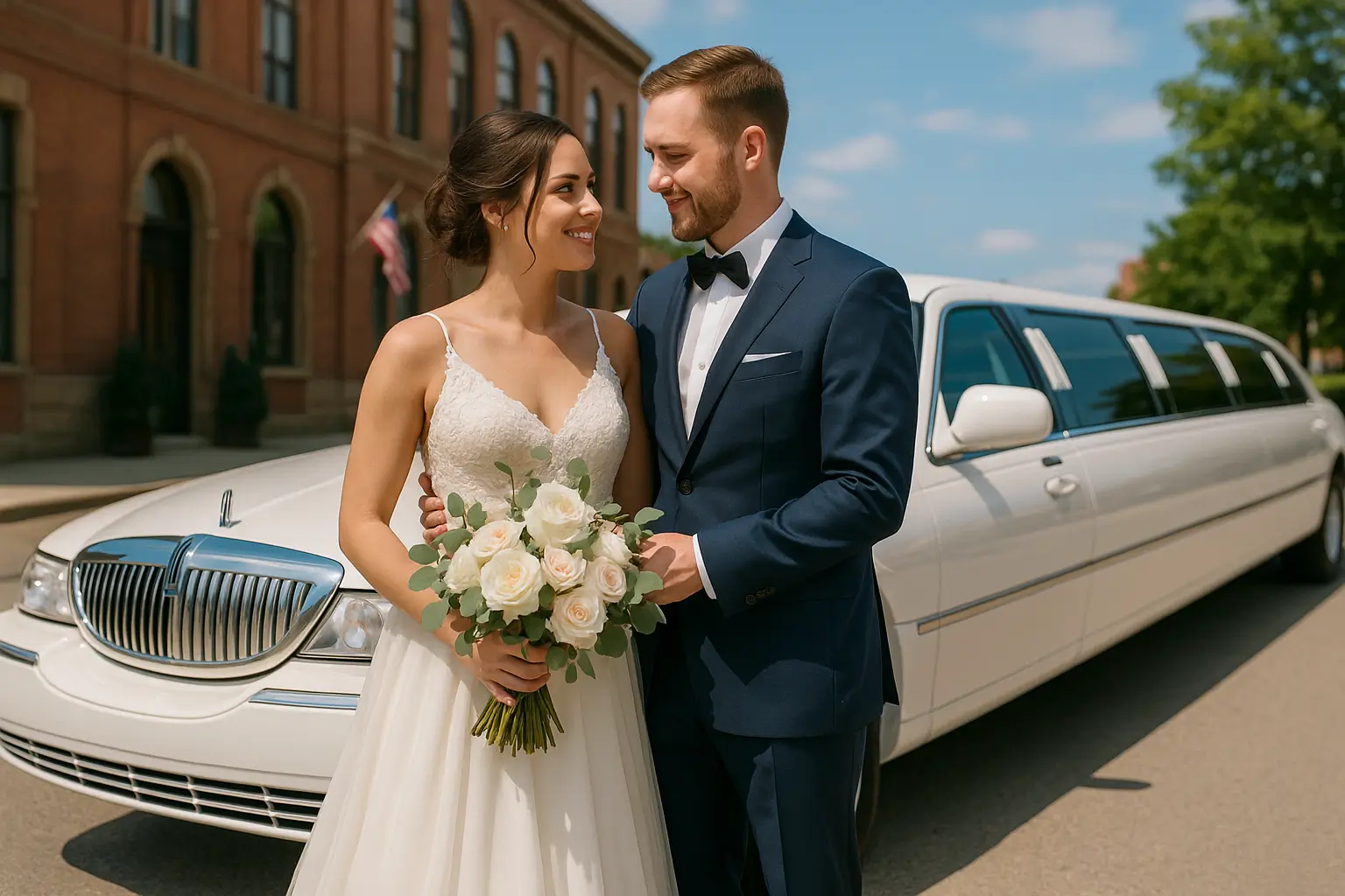 Lincoln Town Car Wedding Limo