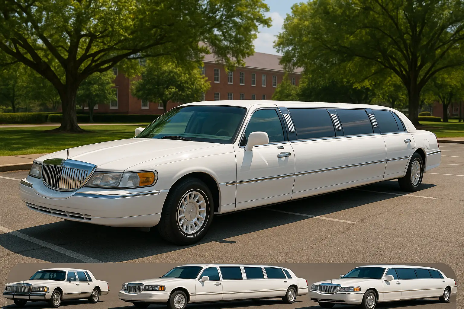 Vintage Lincoln Town Car Limousine showcasing classic design